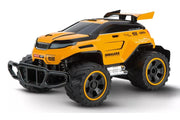 Carrera RC GEAR MONSTER2 1:18 scale toy monster truck with rugged tires and detailed body, suitable for remote control racing.