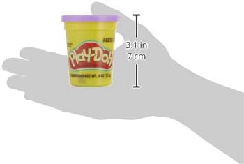 Purple Play-Doh single can of 113g from Hasbro, soft modeling dough in a plastic container, ideal for creative toy play.