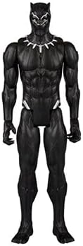 Black Panther Mighty Hero Series action figure by Hasbro featuring detailed costume and poseable limbs.