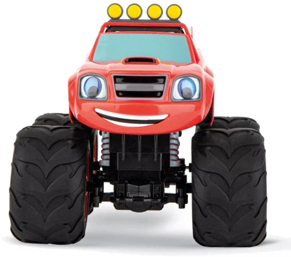 Carrera Blaze and the Mega Machines 2.4 GHz 1:18 remote control toy cars set with colorful vehicle designs
