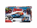 Carrera GO! Avengers slot car race set with Avengers-themed track and cars, detailed and vibrant for kids' racing fun
