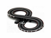Carrera GO! Avengers slot car race track with Avengers-themed cars and track pieces, featuring colorful superhero graphics.