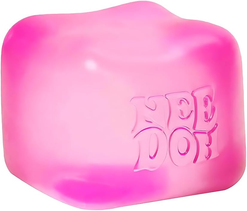 Colorful Nee Doh Assorted Colour Cube toy with soft, squishy texture, perfect for stress relief and sensory play.