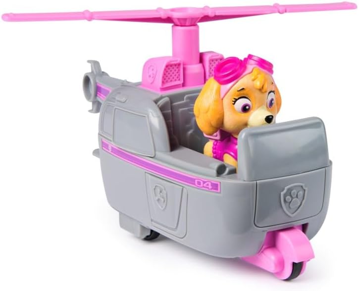 Spin Master PAW Patrol Skye’s Helicopter toy vehicle with collectible Skye action figure for kids.