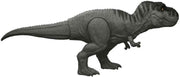 Jurassic World Tyrannosaurus rex dinosaur figure with detailed scales and fierce expression, perfect for Jurassic World toy collection.