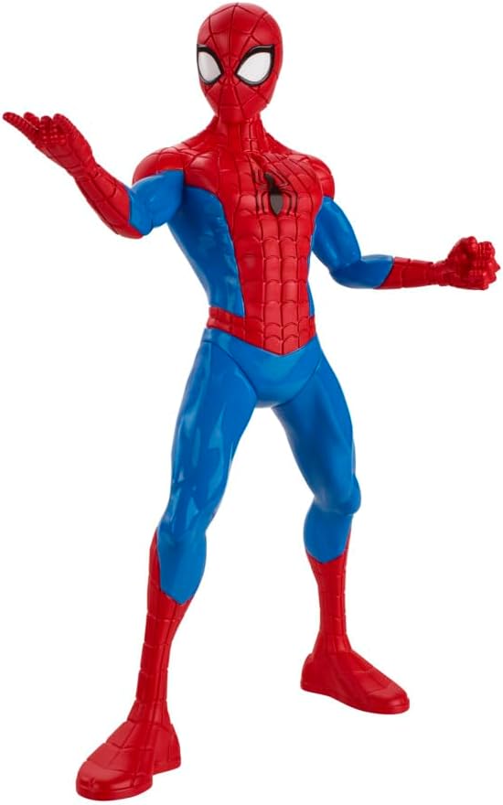 13-inch Marvel Spider-Man kids action figure by Hasbro featuring Spider-Man in a dynamic pose with detailed costume.