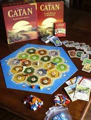 Playzokids Catan 6th Edition board game with colorful trade, build, and settle pieces for strategic gameplay.