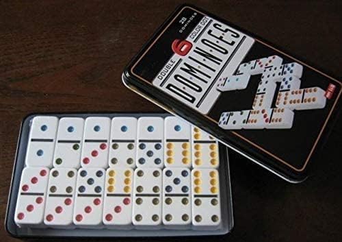 Dominoes Game Set in a Tin Case