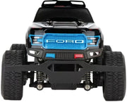 Carrera RC Ford F-150 Raptor Police toy car with 2.4 GHz remote control, detailed police vehicle for kids' play.
