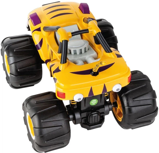 Carrera Blaze and the Monster Machines radio-controlled toy car, orange and blue design, detailed with Monster Machines graphics.