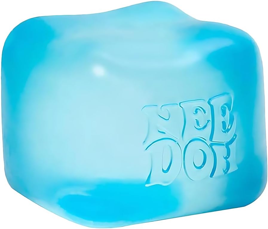 Colorful Nee Doh Assorted Cube toy with vibrant, soft silicone surface, perfect for squeezing and sensory play.