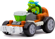 Teenage Mutant Ninja Turtle Shell Smasher Karts Leonardo figure from Funrise, with detailed ninja turtle design and vibrant colors.