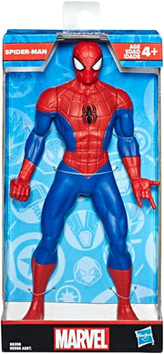 Marvel Spiderman Mighty Hero Series action figure by Hasbro, featuring Spiderman in a dynamic pose with detailed costume.