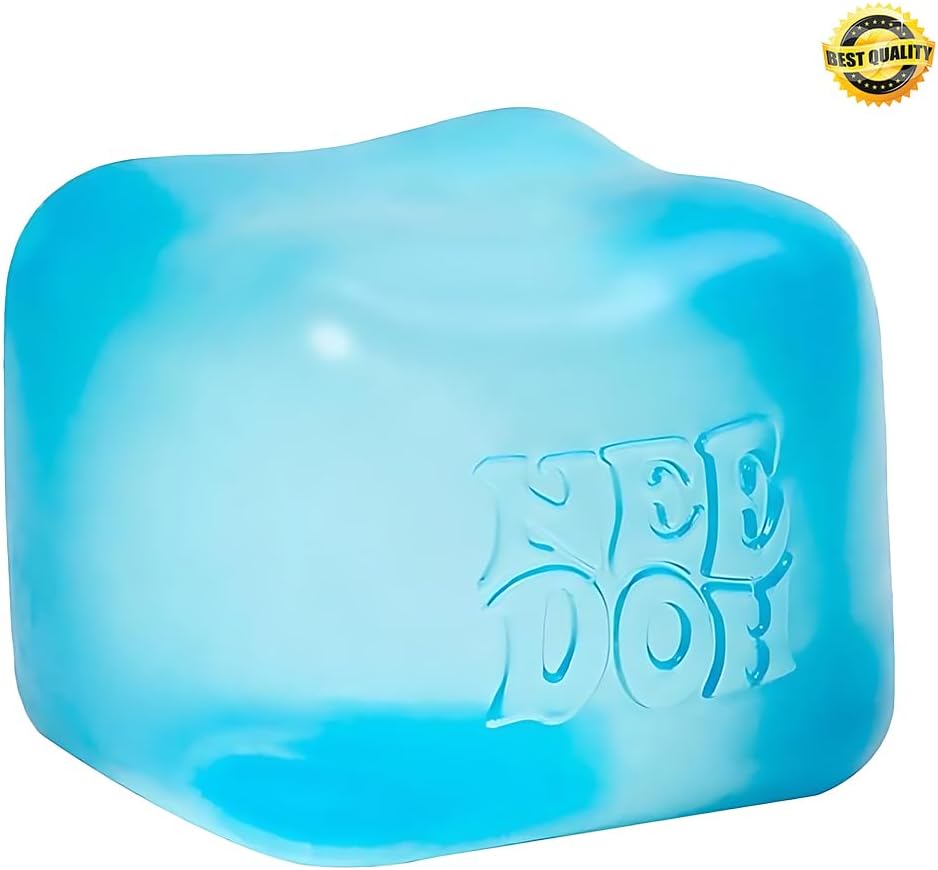 Colorful Nee Doh Assorted Colour Cube toy with soft, squishy texture, perfect for stress relief and sensory play.