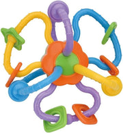 Tanny Kids Rose Rattle Toy with pink flower design and soft handle, perfect for infants and early development.