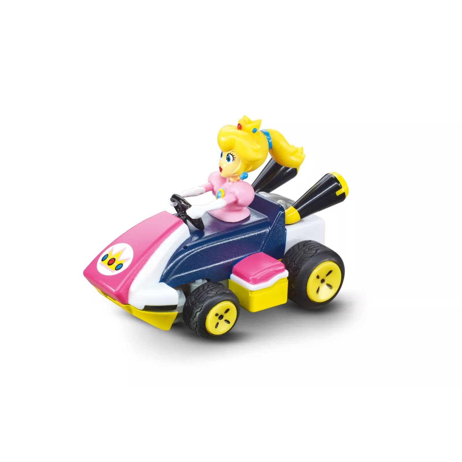 Carrera RC Mario Kart Pipe Kart Peach toy with orange and pink design, remote control vehicle from the Mario Kart series.