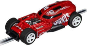 Carrera GO!!! Hot Wheels™ 6.4 race track set with colorful track pieces and racing cars on a smooth track layout.