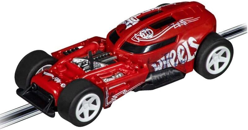 Carrera GO!!! Hot Wheels™ 6.4 Race Track Set with colorful tracks, racing cars, and detailed track components for kids' racing fun.