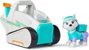 Spin Master PAW Patrol snowmobile toy with Everest figure, detailed miniature vehicle for kids' action play.