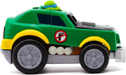 Teenage Mutant Ninja Turtle Shell Smasher Karts Leonardo figure from Funrise, with detailed ninja turtle design and vibrant colors.