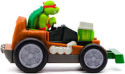 Teenage Mutant Ninja Turtle Shell Smasher Karts assortment featuring Raphael with colorful toy kart and ninja shell design.