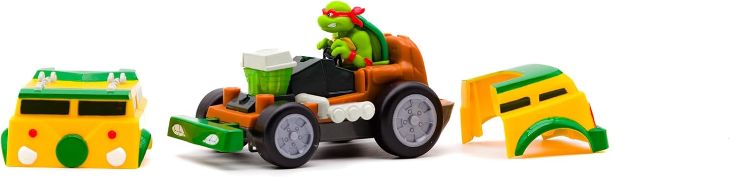 Teenage Mutant Ninja Turtles Shell Smasher Karts Raphael toy figure by Funrise with detailed turtle shell design and racing features.
