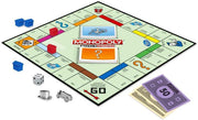 Hasbro Monopoly Rivals Edition 2-player game with colorful game board, tokens, and property cards for strategic gameplay.