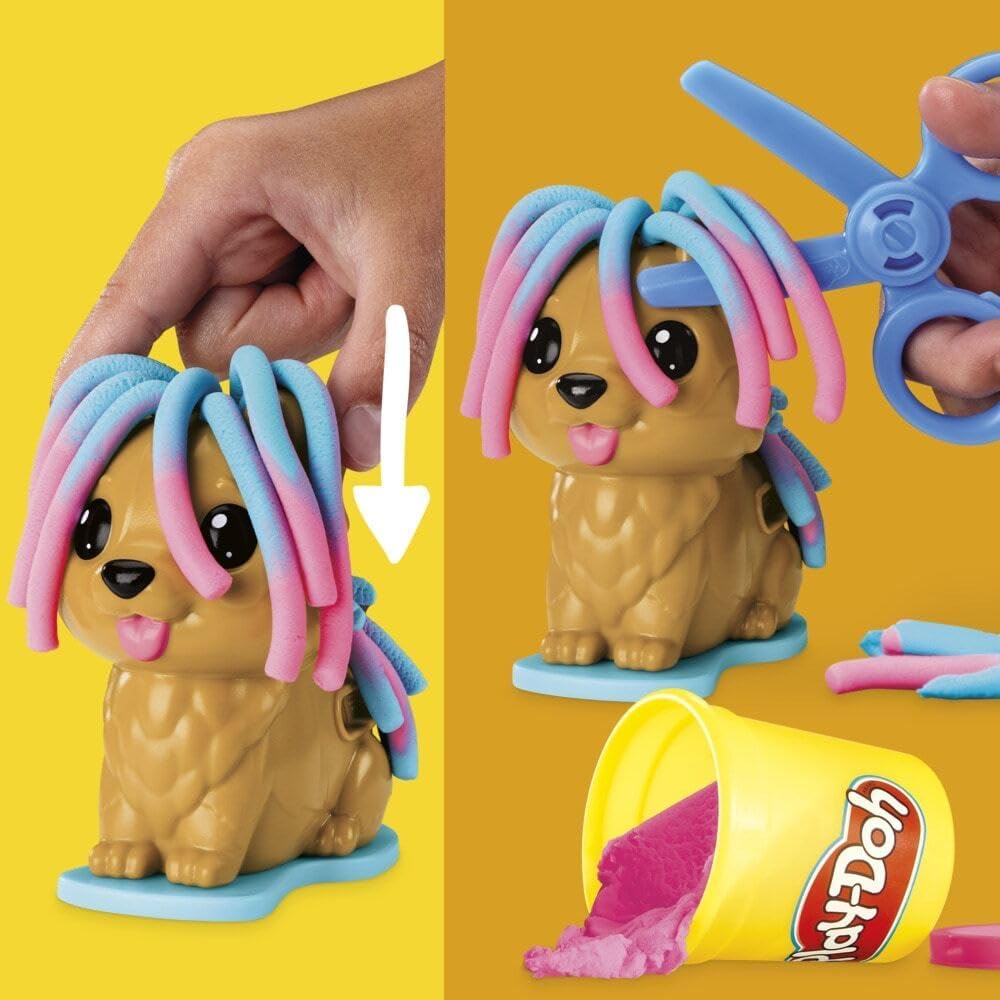 Play-Doh Mini Groom 'n Vet Set toys by Hasbro with colorful Play-Doh, grooming tools, and vet accessories for imaginative play