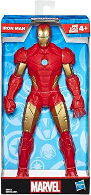 Iron Man Mighty Hero Series action figure by Hasbro, featuring detailed armor and poseable limbs from Marvel's Iron Man collection.