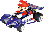 Carrera RC Mario Kart Circuit Special Mario toy car on track, featuring detailed Mario character design from Carrera.