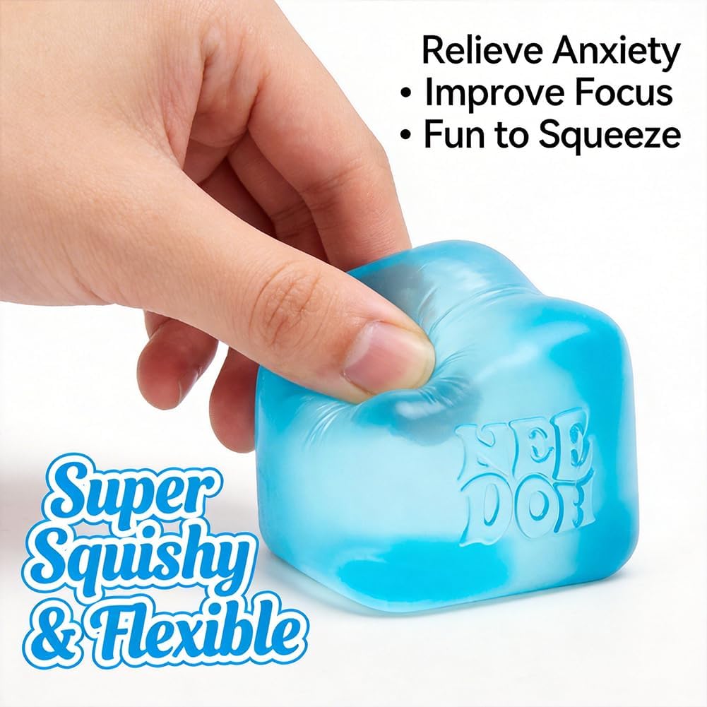 Colorful Nee Doh Assorted Colour Cube toy with multiple vibrant cubes for sensory play and stress relief.