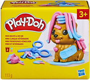 Play-Doh Mini Groom 'n Vet Set toys by Hasbro featuring colorful Play-Doh tools and animal figures for kids' pretend play.