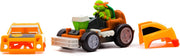 Teenage Mutant Ninja Turtles Shell Smasher Karts toy featuring Michelangelo from Funrise, with detailed turtle shell design and racing kart.