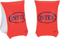 Orange Intex swim arm bands for kids, bright flotation devices with adjustable straps, designed for safe swimming and water play.
