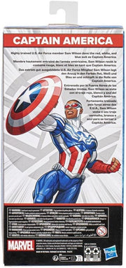 Marvel Captain America Mighty Hero Series action figure by Hasbro, detailed costume with shield and patriotic design.