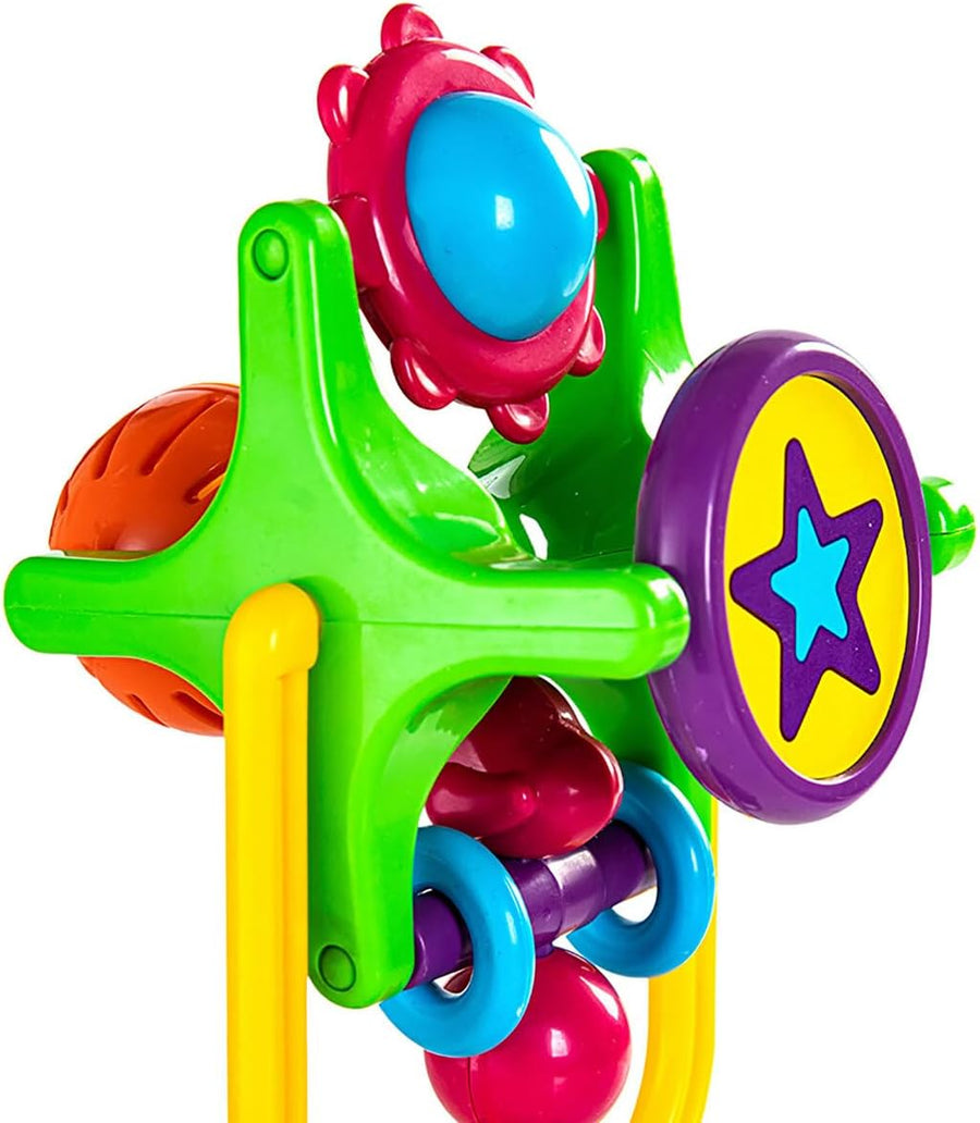Tanny Kids Tanny Kids Busy Wheeler toy with colorful wheels and handle for toddler play and learning activities.