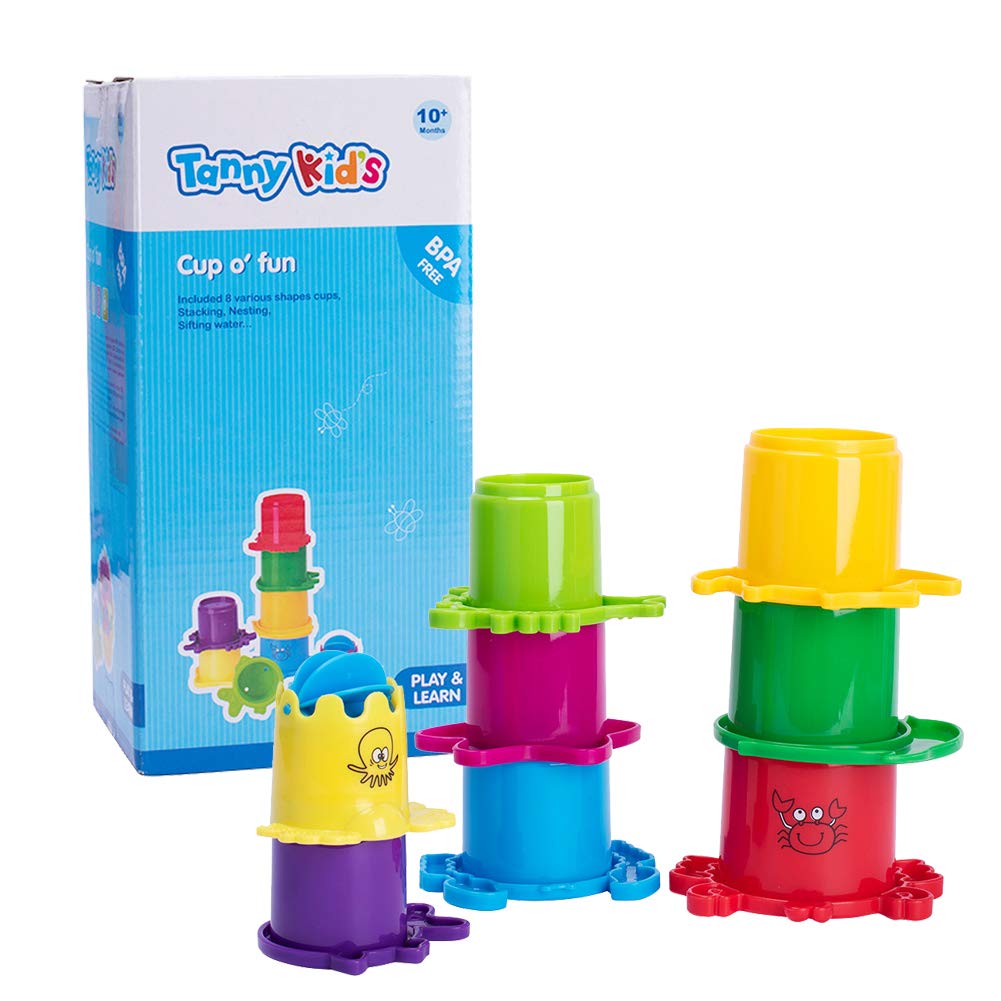 Colorful Tanny Toys Cup O Fun by Tanny Kids, featuring bright, playful design with multiple cups and fun shapes for kids.