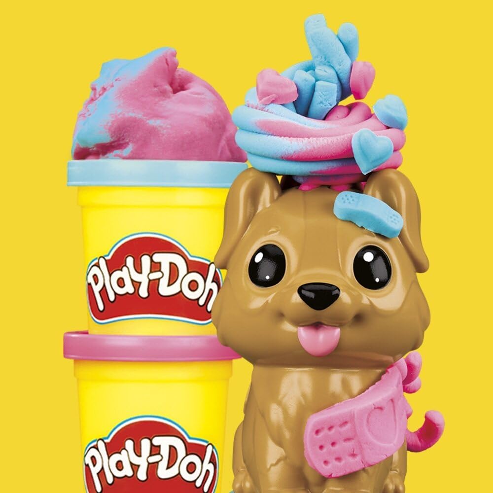 Play-Doh Mini Groom 'n Vet Set toys by Hasbro featuring colorful Play-Doh tools and animal figures for creative pretend play.