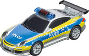Carrera GO!!! Chase 'n Race Track Set with colorful racing cars and track pieces for kids' toy racing fun.