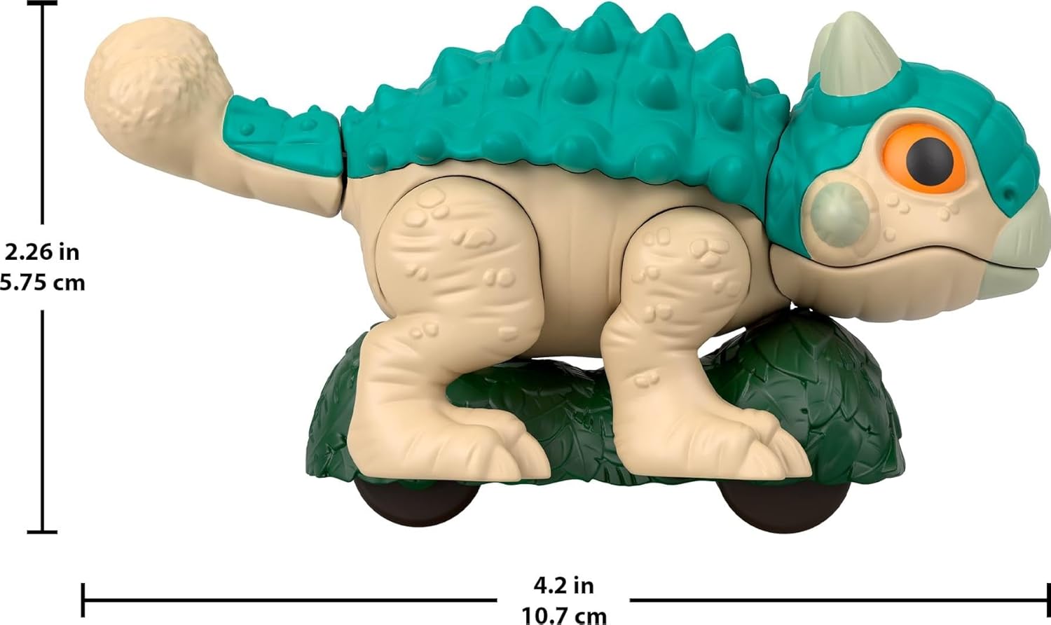 Jurassic World Ankylosaurus dinosaur figure with armored body and detailed scales, realistic design for collectors and kids.