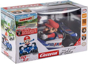 Carrera RC Mario Kart Circuit Special Mario toy car on track, featuring detailed Mario character design from Carrera.