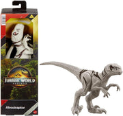Jurassic World Atrociraptor dinosaur figure with detailed features and vibrant colors, suitable for display or play.