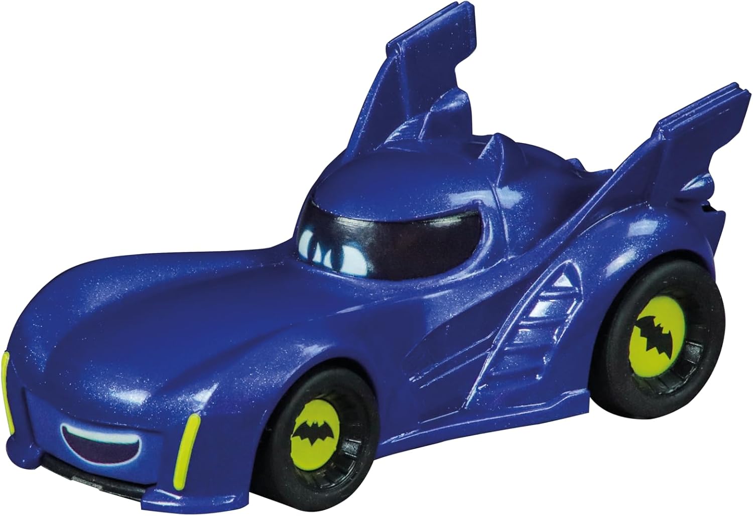 Carrera First DC Bat Wheels Race Track Set toy with colorful Batman-themed race cars and track pieces for kids.