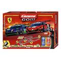 Carrera GO! Ferrari Power Racing toy set featuring a detailed Ferrari race car and track layout for kids' racing play