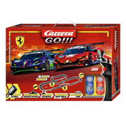 Carrera GO! Ferrari Power Racing toy set with race cars and track, perfect for kids' racing play, 8.6 meters long.