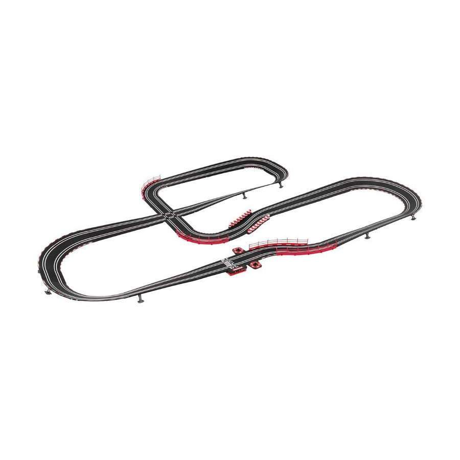 Carrera GO! Ferrari Power Racing slot car set with track, cars, and accessories for high-speed racing fun.