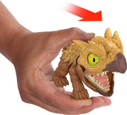 Jurassic World Mighty Biters Ankylosaurus toy figure with textured armor and detailed features, designed for kids and collectors.