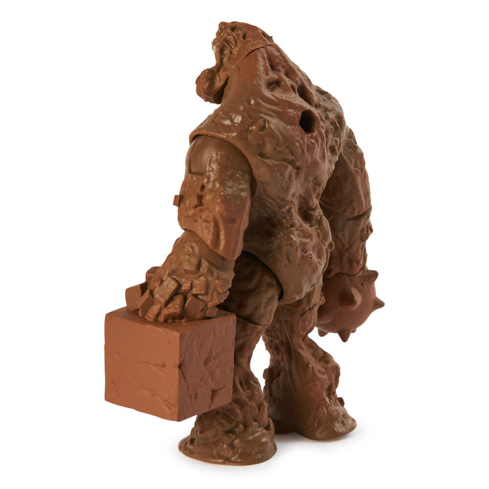 Spin Master Clayface 4-inch action figure with detailed sculpting and poseable limbs, showcasing its clay-like appearance.