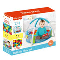 Fisher-Price baby ball pit with colorful plastic balls for infants and toddlers to play and explore safely.