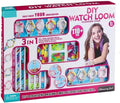 Colorful Loom Maker toy for kids, featuring plastic pegs and colorful threads for creative weaving activities.